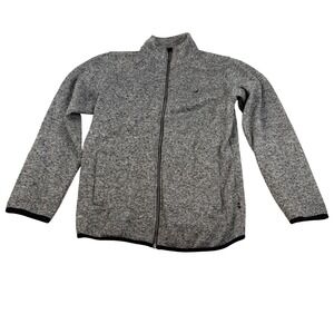 Nautica Boys XL 18/20 Gray Sweater Fleece Full Zip Jacket NUFDD04F-030